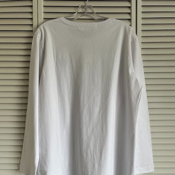 NEW with tags Comme des Garcons Play long sleeve t shirt White men’s XL - Picture 7 of 10